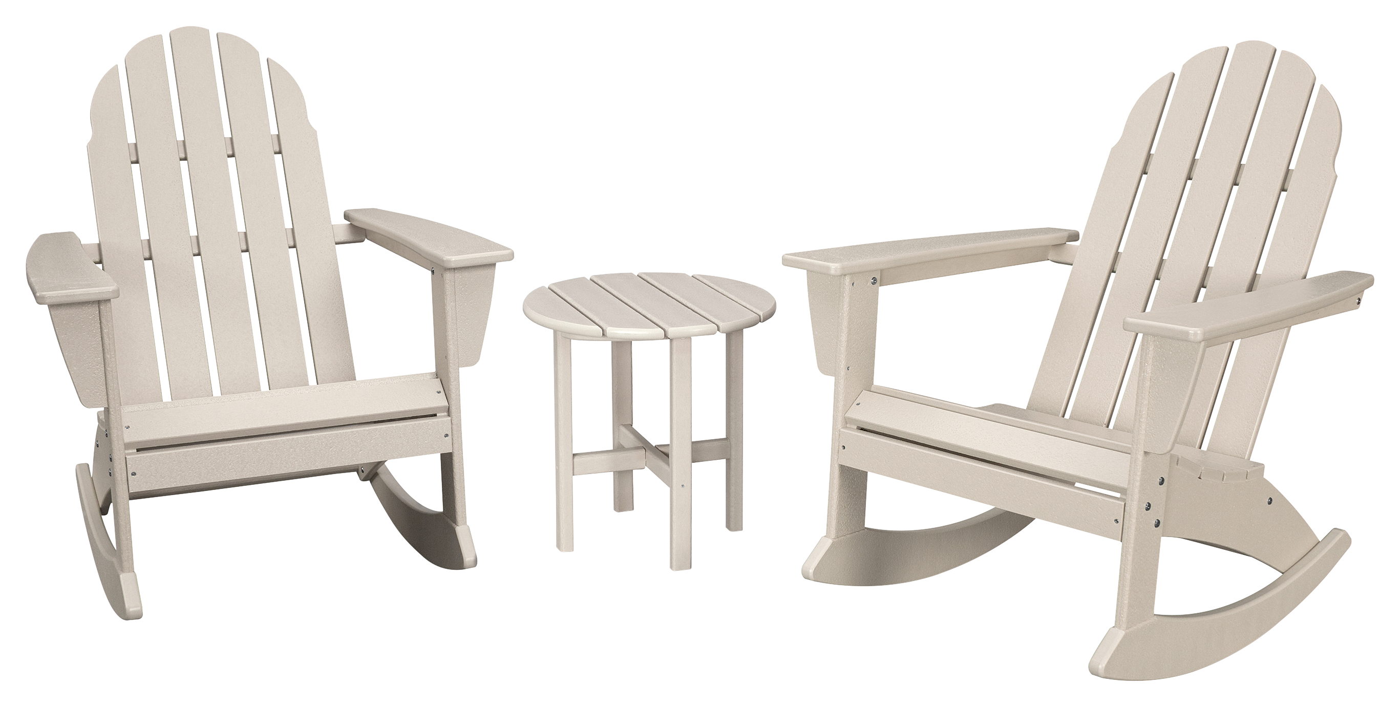 POLYWOOD Vineyard 3-Piece Adirondack Rocking Chair Set - Teak | Cabela's
